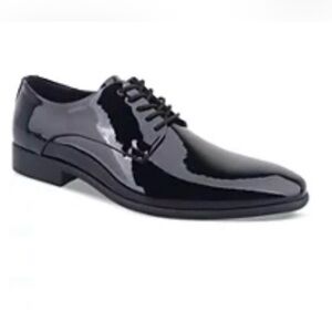 Alfani Men’s Black Patent Leather Walkerr Formal Dress Shoes 10 NIB!